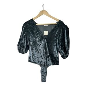 Intimately Free People Don’t You Wish Bodysuit | Sz M | Sunflower Seed | NWT